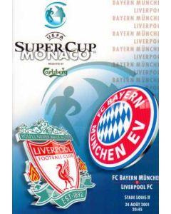 2001 Super Cup Final Official ProgrammeBayern Munich V Liverpool