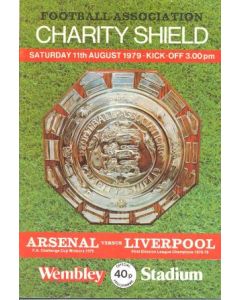 1979 Charity Shield Official Programme  Arsenal v Liverpool 