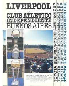 1984 Club World Cup / Toyota Cup  Independiente v Liverpool Football Programme